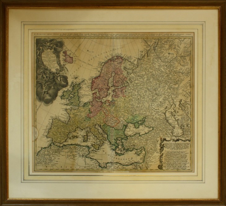 Europa Secundum legitimas Projectionis Stereographice … (1743) - [Art. K001] – 02