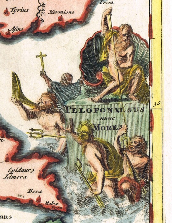 Peloponnesus nunc Morea (1697) - [Art. K008] – 02